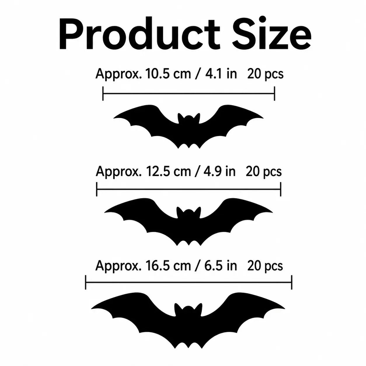 3D LED Bat Wall Decor Set for Spooky Halloween Home Parties
