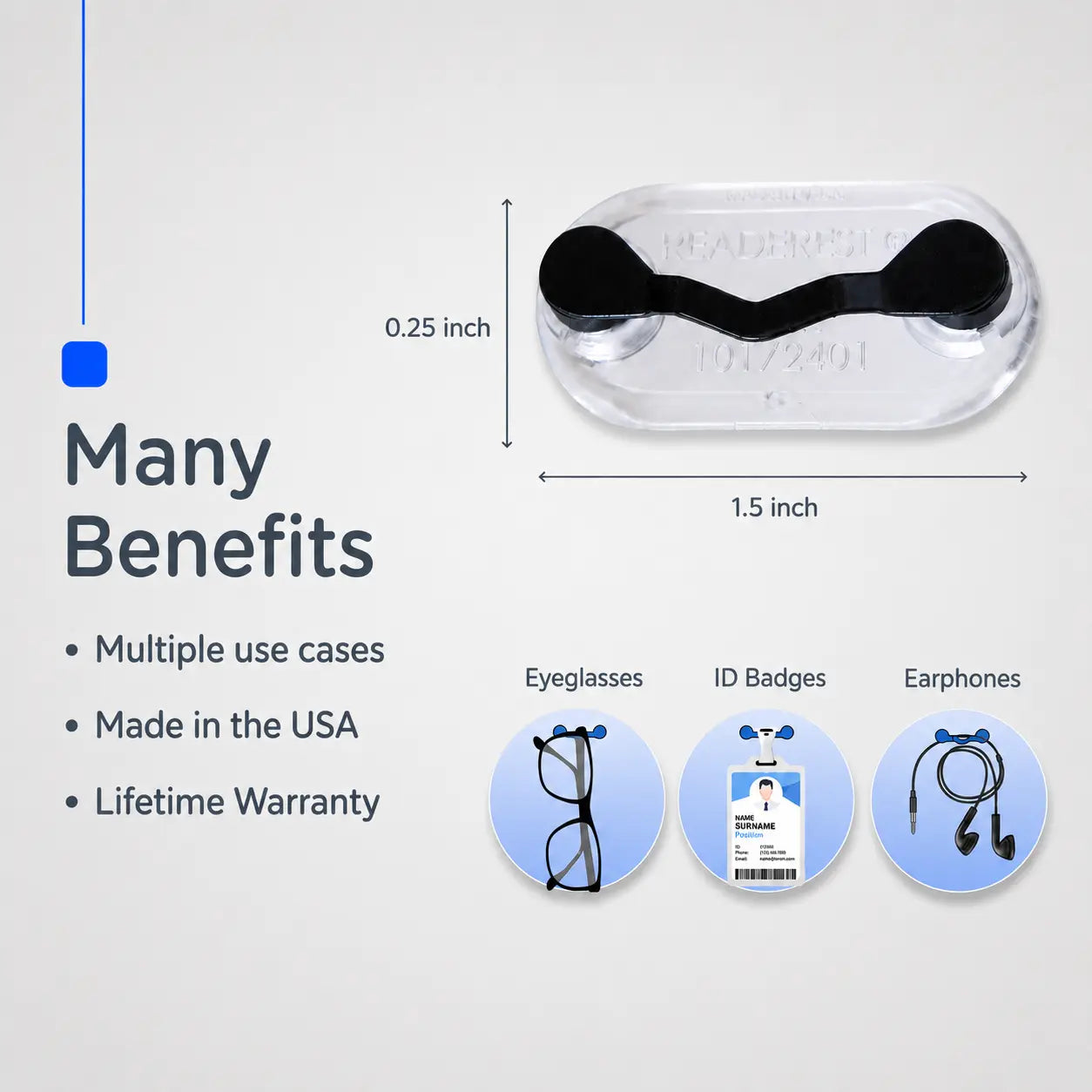 Magnetic Glasses Holder Clip – Secure Eyeglass Holder for Shirts, Jackets