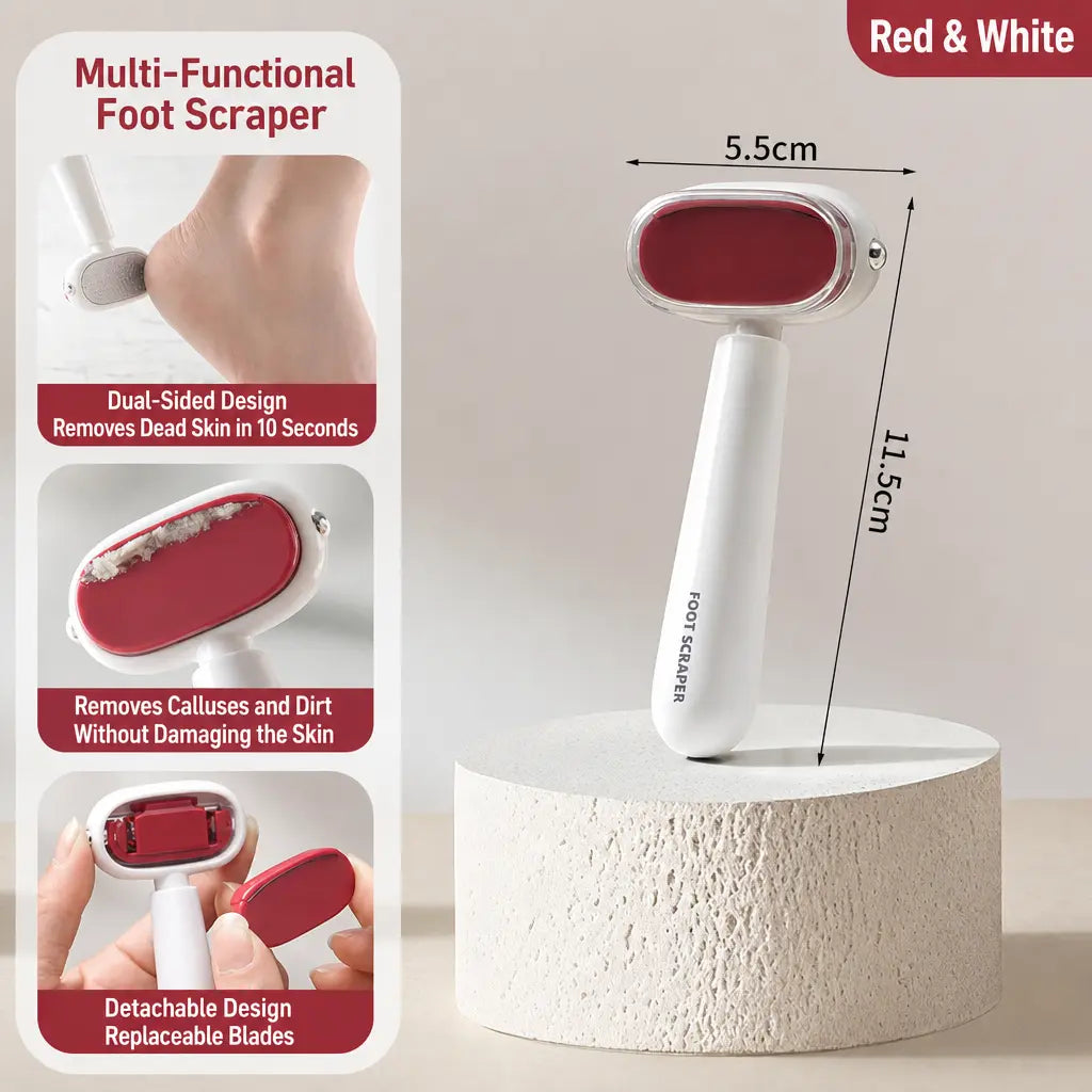 Compact Foot Scraper Tool for Smooth Heels and Easy At-Home Foot Care