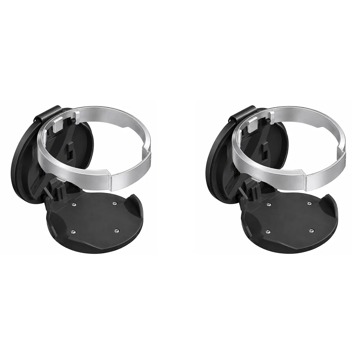 Universal Foldable Car Cup Holder with Hook for Bottles Tumblers and Coffee Cups