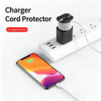2-in-1 Charger Cord Protector with Cable Wrap for Organized Everyday Charging Setup