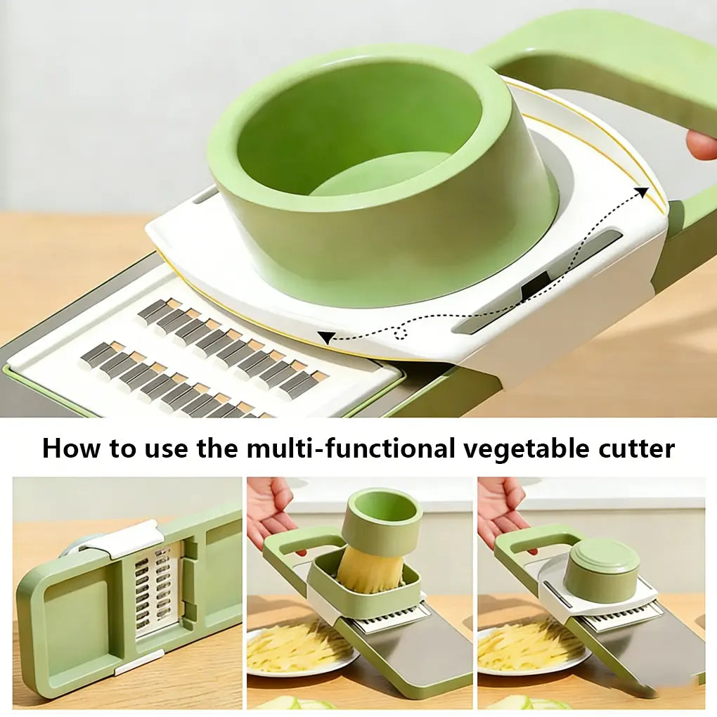 Multi-Function Vegetable Slicer with Adjustable Blades for Fast Kitchen Prep